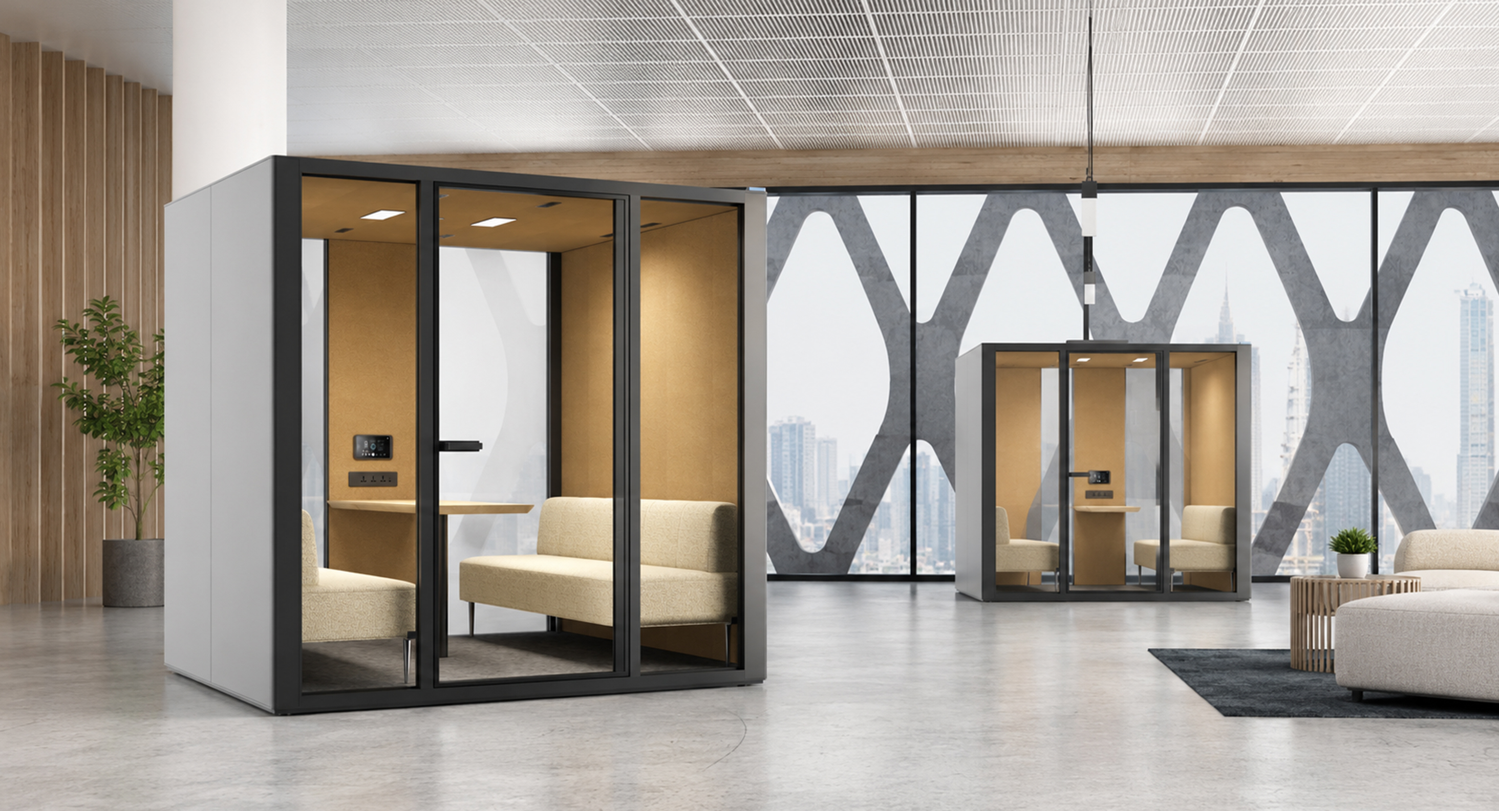 ZOOM booth in hospitality setting