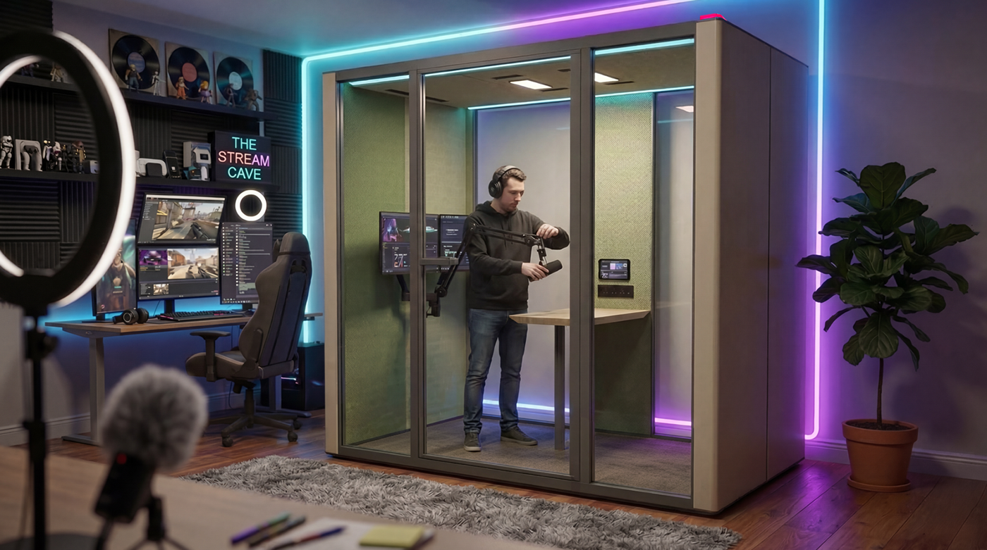ZOOM booth in live streaming venue