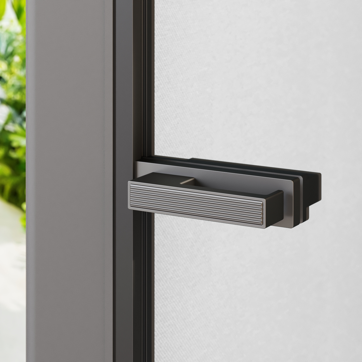 Textured door handle