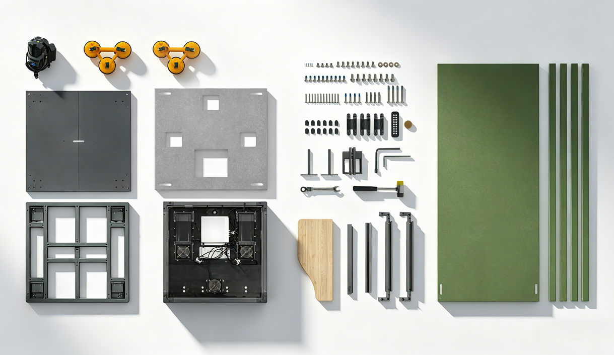 Seven modular components